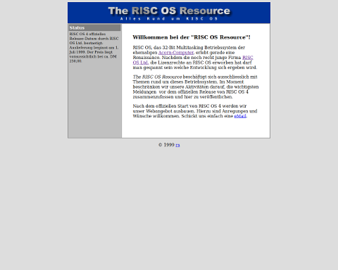 "The RISC IS Resource", May 14, 1999
