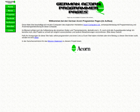 The "German Acorn Programmer Pages", December 27, 1997