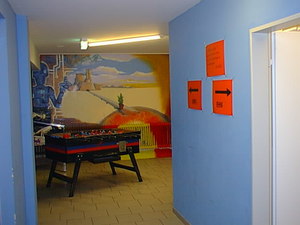 Entrance area with table football